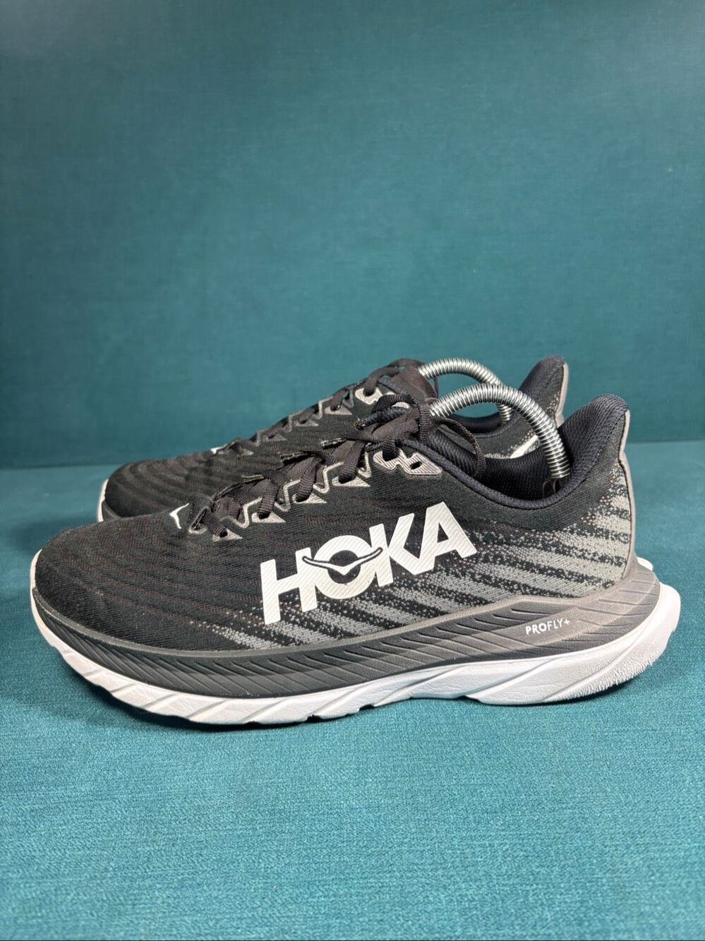 Hoka One One Mach 5 Black Castlerock Women's Size 10 Medium B 1127894 BCSTL